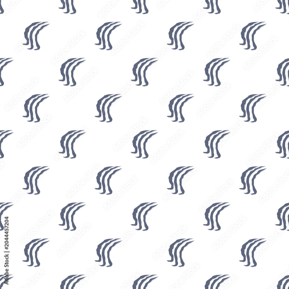 Fototapeta premium Repeating animal claw scratch marks illustrating a seamless pattern