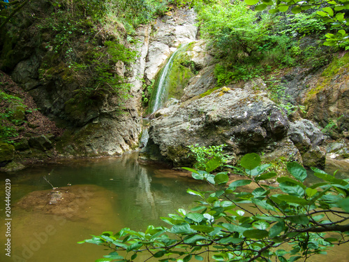 Italia, Toscana, Campagna di Montaione. Il fiume Egola.