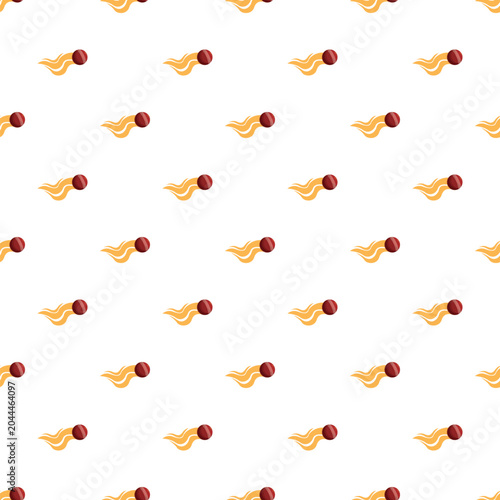Slika na platnu Cricket balls moving quickly with a trail on a white background creating a seaml