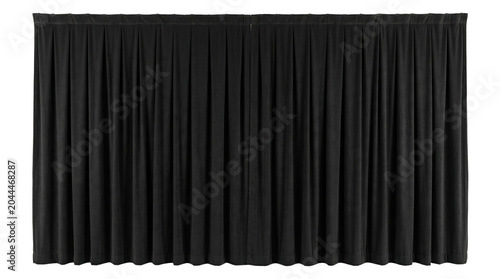 Bild auf Leinwand Black Theater Curtains Drawn Closed