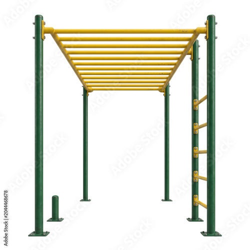 Cuadro en lienzo Yellow and Green Playground Monkey Bars