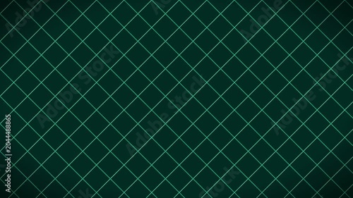 Glowing teal geometric grid lines moving across a dark background in this high quality abstract digital motion video animation clip