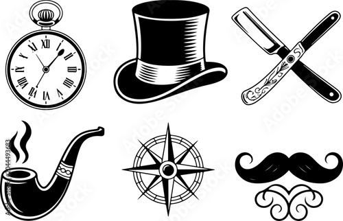 Mystical Tattoo Symbols Collection – Celestial Eyes, Moon, Sword, Moth & Sacred Sigils