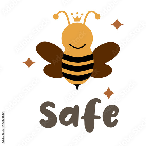Minimal Bee Sticker