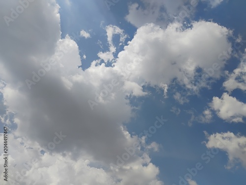 blue sky with clouds