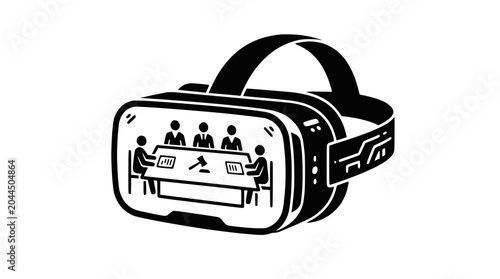 Photos Virtual Reality Courtroom Illustration
