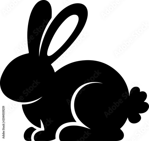 Easter Bunny Silhouette Collection Vector