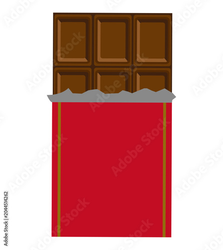 This is an illustration of a chocolate bar.
