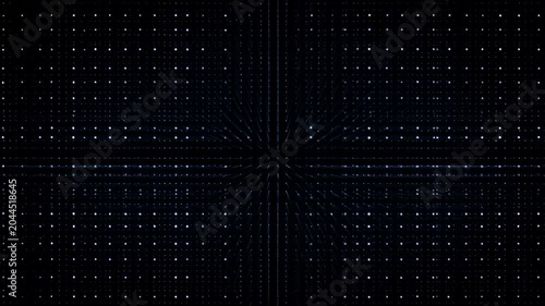 Abstract digital background with glowing lines and dots creating a futuristic grid pattern. Ideal for technology, data visualization, and modern design projects