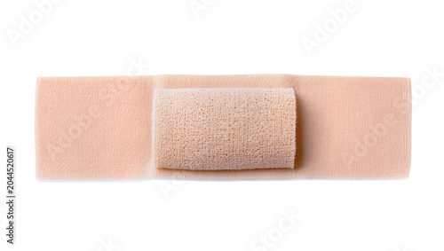Fotografie Rolled elastic bandage with textured surface