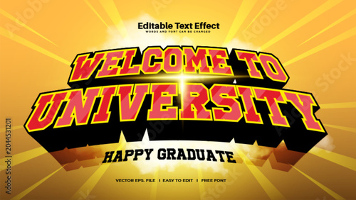 Konstfotografi University Bold Text Effect