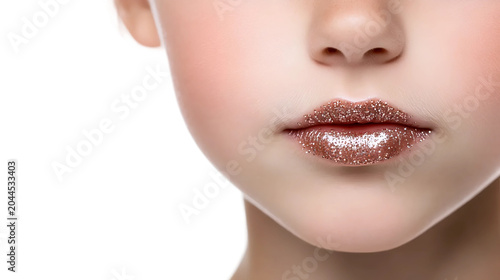 Shiny Sparkle Lip Detail