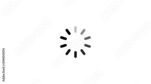 Circle rotating loading or progress bar icon. Clean circular progress indicator. circle loading icon refresh animation.
