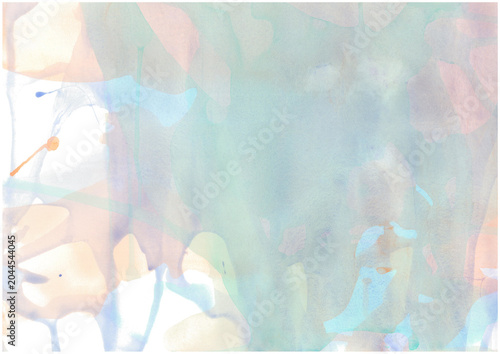 Canvastavla アクリルガッシュの淡い流動的な抽象水彩背景テクスチャ
Light pastel fluid acrylic gouache background