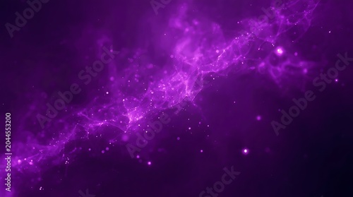 Stunning Purple Nebula in Deep Space with Stars.