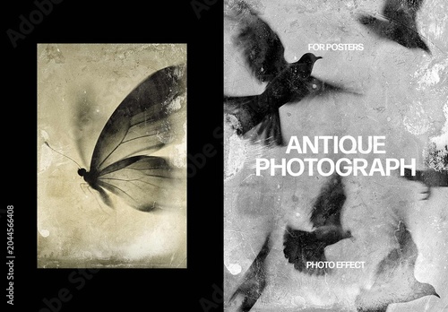 Antique Photo Effect – Distressed for Poster & Social Media (PSD)