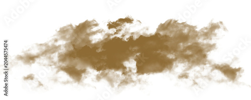 Isolated Brown Dust Cloud Graphic Element for Design
