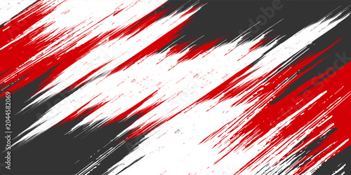 black red dragon decal brush fire volcano lava sakura Asia Japan anime style illustration sporty background banner, vector