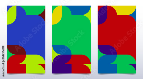 Schilderij op canvas 2026 Soccer championship banner with colorful geometric background highlighting 26 pattern for social media