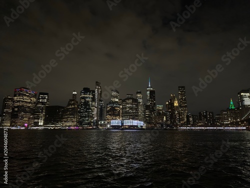 Konstfotografi Skyline di new york di sera