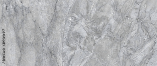 Tableau sur toile Marble texture background in light grey and white with natural veining on a poli