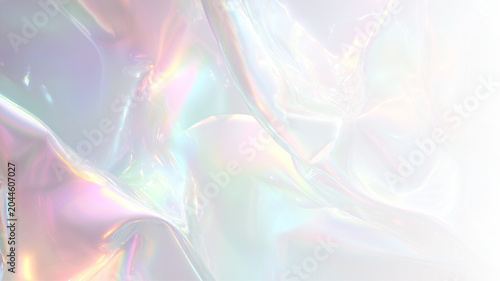Foto Bright crystal spectrum effect with colourful prism dispersion, radiant lens gla