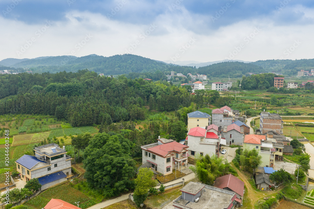 Fototapeta premium Beautiful villages and idyllic scenery