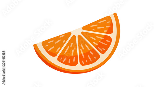 Photos Orange slice citrus fruit segment juicy fresh