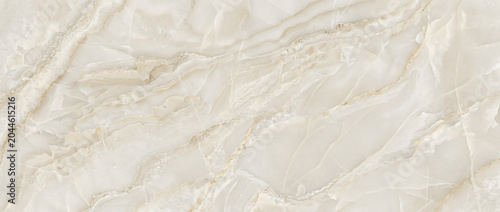Obraz na plátne Marble texture background with subtle gold veins layered across a warm ivory ony