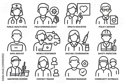 Public health roles and responsibilities: icons of diverse professions