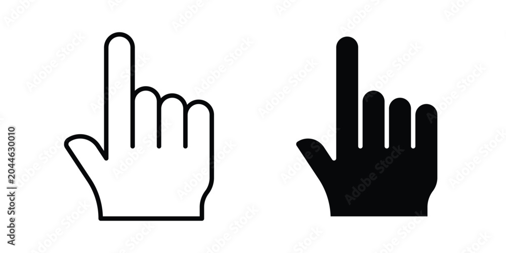 Fototapeta premium Cursor icon editable. Vector pack in black