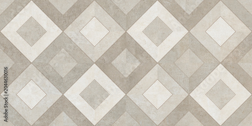Fotografía Geometric stone floor tile pattern, beige marble mosaic texture, decorative cera