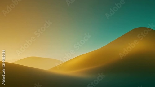 Surreal Sand Dunes Under a Gradient Sky.