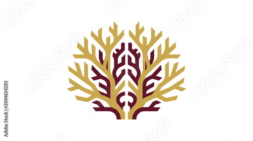 Abstract Tree Symbol Design.