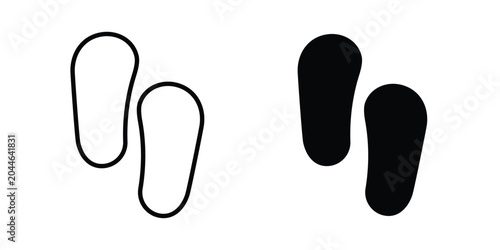 Fotografie Soles icon editable. Vector pack in black