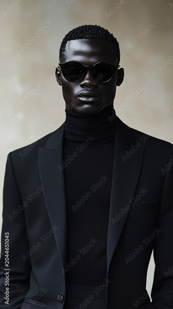Obraz premium Stylish Fashion Model in Black and White