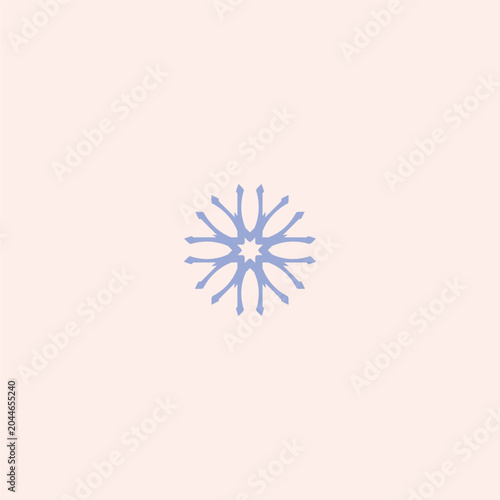 abstract christmas snowflake