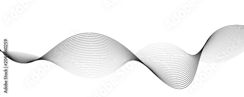 Abstract vector modern background with grey wavy lines and particles. vektor eps 11