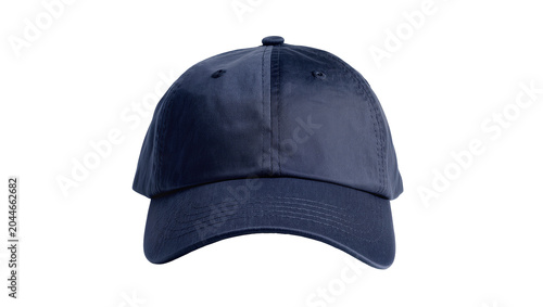 Tableau sur toile Navy blue baseball cap with curved brim