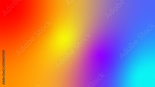 Cuadro en lienzo Abstract rainbow gradient background with texture noise set