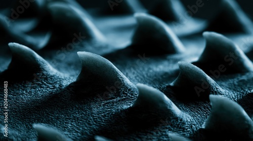 Extreme Macro Shark Skin Texture with Dermal Denticles Underwater