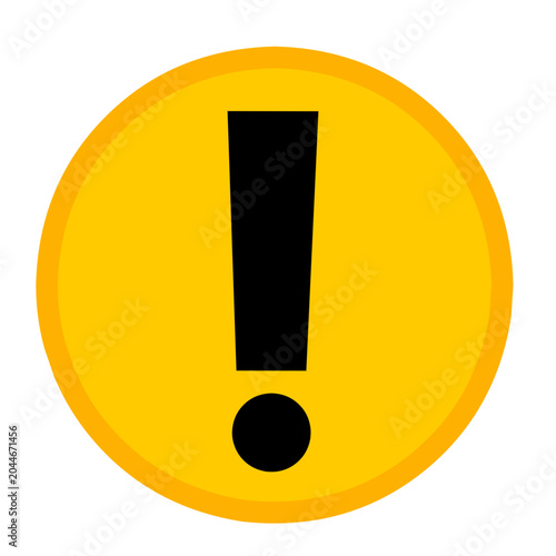 Warning Notification Icon in Exclamation Mark