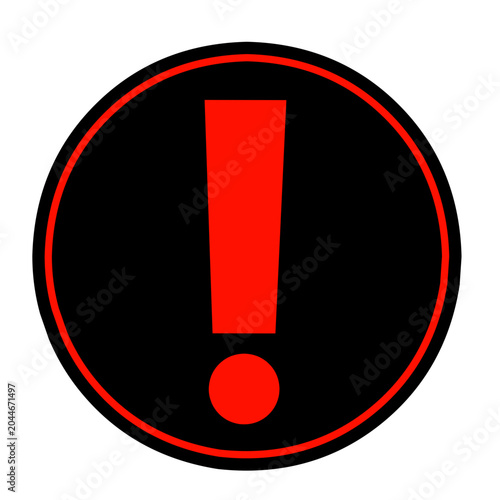 Warning Notification Icon in Exclamation Mark