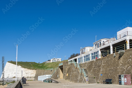 Beach cafe at Saltdean near Brighton in East Sussex, England