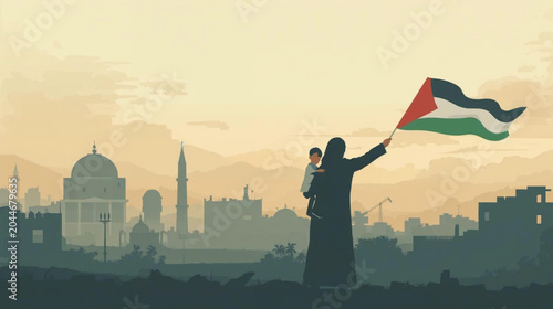 Foto landscape vector illustration
