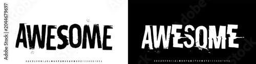 Obraz na płótnie Elegant font