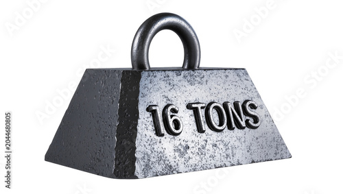 Photos Heavy metal weight 16 tons with lifting loop