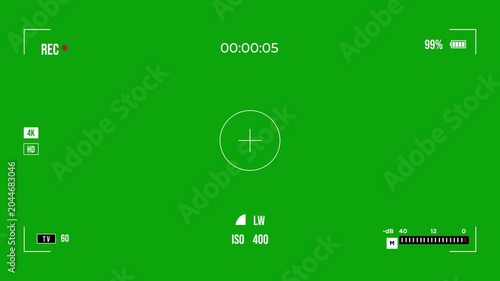 Camera Record Screen Overlay Digital Recording Interface
