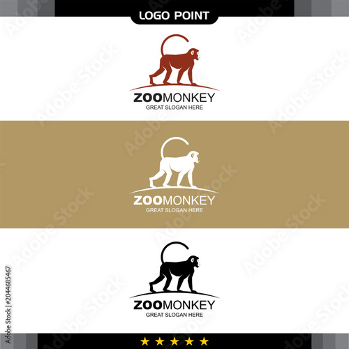 Monkey Logo in Vector