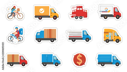Photography Delivery Trucks and Cargo Vehicles.